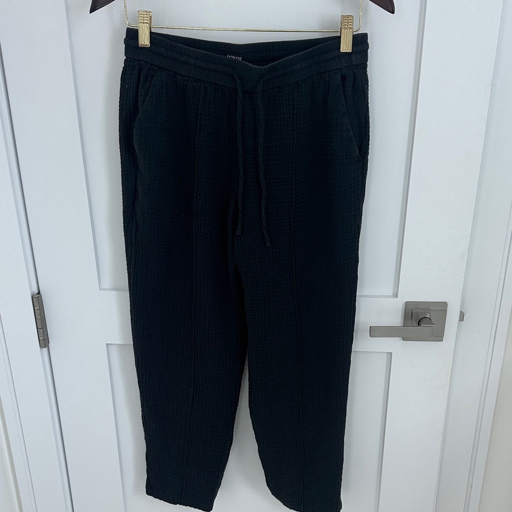 J. Crew Black Gauze Pants